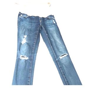 AG distressed maternity jeans size 24